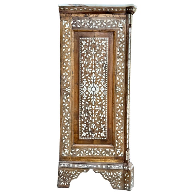 Mid 19th Century Mid 19th Century Mother of Pearl Inlaid Dresser With Marble Top For Sale - Image 5 of 7