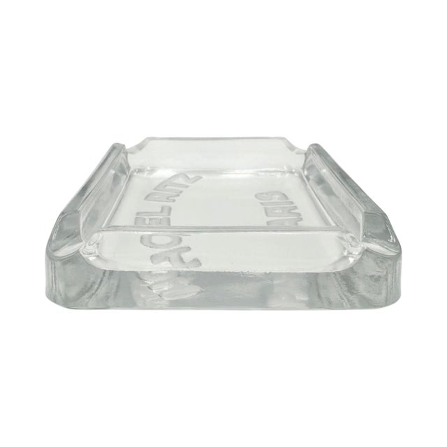 Early 20th Century Vintage Ritz Paris Hotel Glass Ashtray Dish Paris Franc For Sale - Image 5 of 7