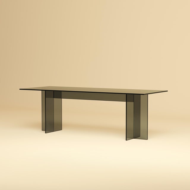 The Noor is a smoked glass lounge table, an essay in lightness assembled entirely from Italian glass. Where Lebanto's...