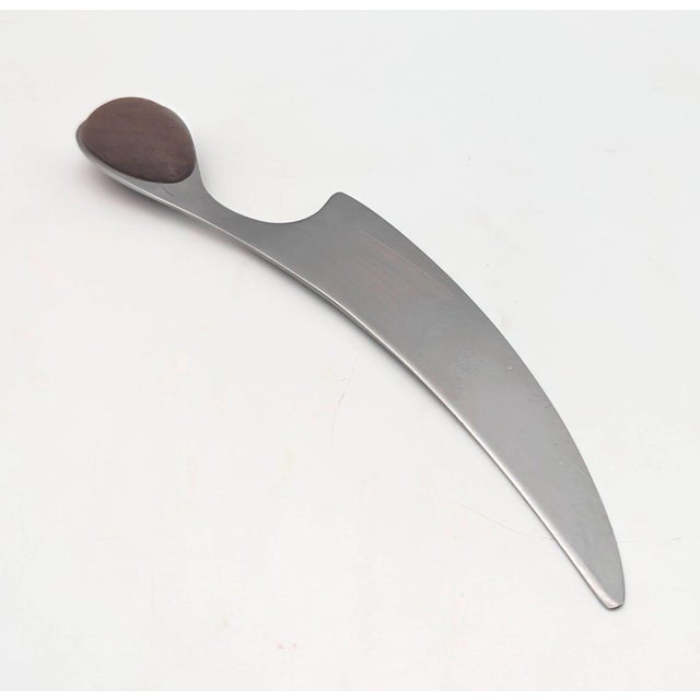 Chestnut 1970s Dansk Cheese Knife Designed by Vivianna Torun For Sale - Image 8 of 11