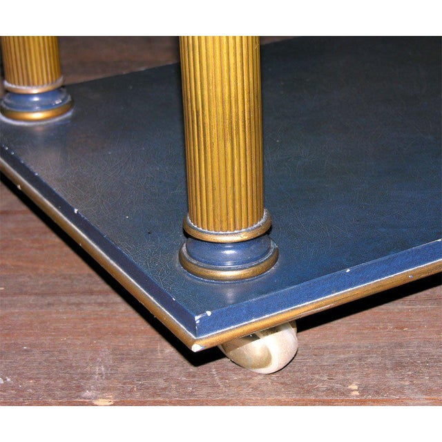 Blue 1960s Vintage James Mont Stand Table For Sale - Image 8 of 15