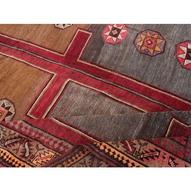 Textile Galerie Shabab Collection Mid-20th Century Turkish Anatolian Room Size Rug For Sale - Image 7 of 8