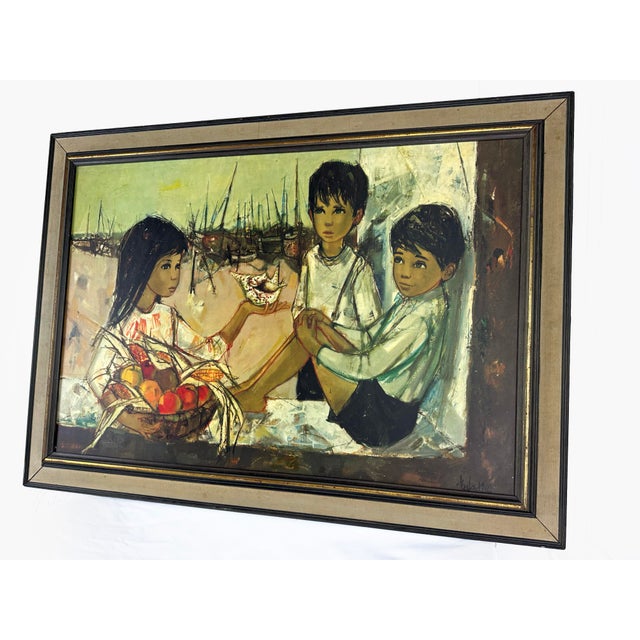 Jean-Baptiste Valadié, The Fishermen's Children, 1960s, Print For Sale - Image 6 of 12