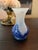 Blue Contemporary White and Cobalt Blue Vase Polish Glass For Sale - Image 8 of 8