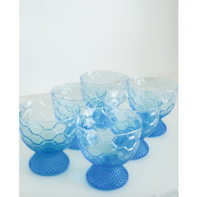 Blue Dessert Cups by Mariana Iskra for Ribes Studio, Set of 6 For Sale - Image 8 of 8
