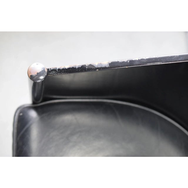 Set of 4 Costes Driade Aleph Black Arm Chairs by Philippe Starck For Sale - Image 12 of 13