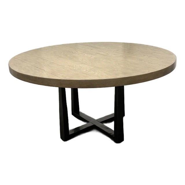 Julie Lawrence for Restoration Hardware T-Brace Dining Table, 60 Inches For Sale