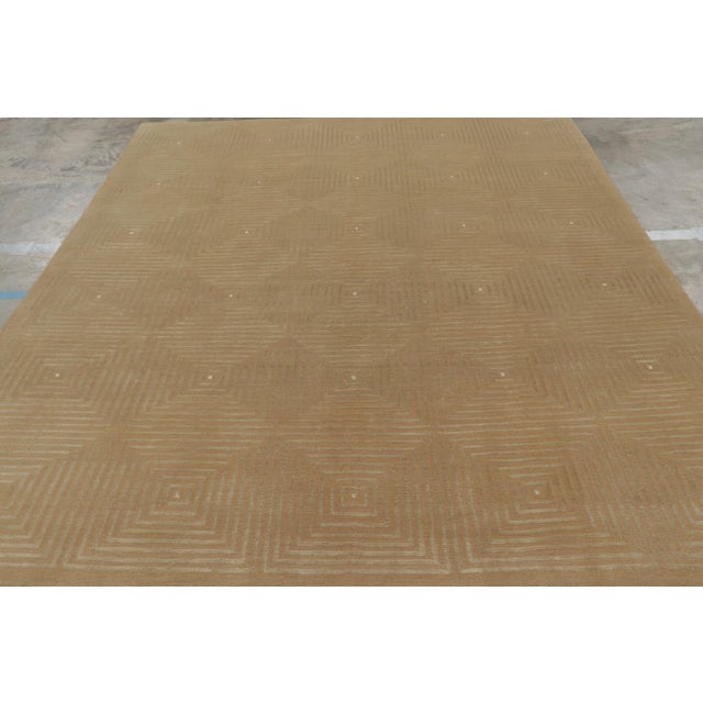 This 8x9 contemporary rug is an exciting new addition to the Modern Collection by Rug & Kilim—made with hand-knotted wool...