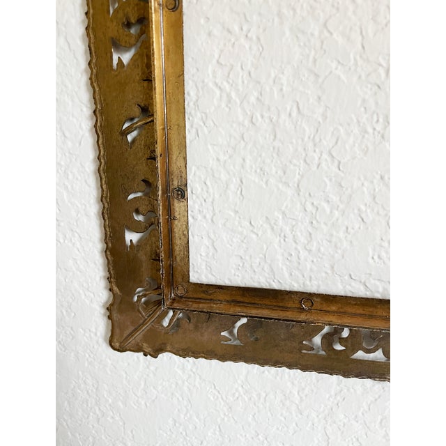 Large Italian Brass Frame, 1960s For Sale - Image 10 of 10
