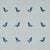 2020s Sample - Schumacher Birds Print Wallcovering In Navy On Sky For Sale - Image 5 of 5