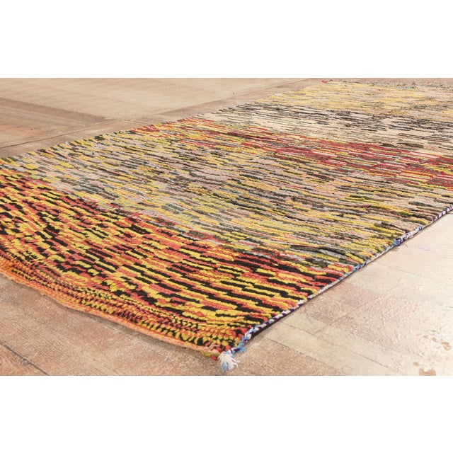 Saffron Vintage Boujad Moroccan Rug, 05'06 X 09'00 For Sale - Image 8 of 10
