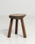 20th Century French Brutalist Oak Stool with Sculptural Form For Sale - Image 9 of 11