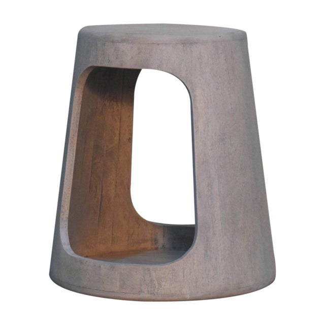 Distressed Wood Open-Shelf Side Table For Sale - Image 4 of 8