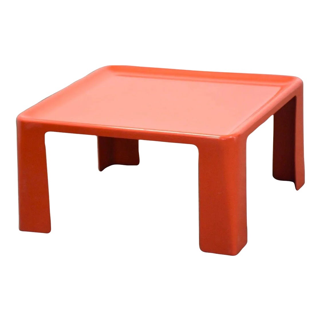 家具 orange Amanta table Mario Bellini Mario Bellini Amante Orange Coffee Table | Chairish
