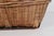 Mid-Century Chinese Large Bamboo & Rattan Woven Basket With Handles For Sale In Lexington, KY - Image 6 of 15