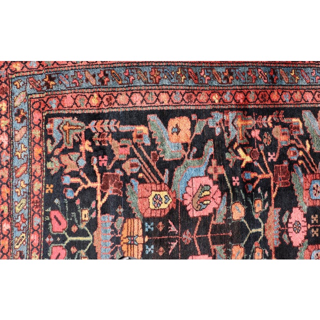 Antique Persain Nahavand Gallery Runner With All-Over Sub-Geometric Design For Sale - Image 10 of 13