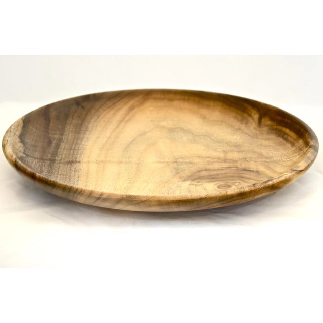 Mid-Century Modern Mid 20th Century Hand Turned Wood Tray For Sale - Image 3 of 6