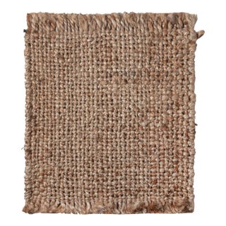 Rug & Kilim Nubby Beige/Brown Jute Rug, 9' x 9' For Sale