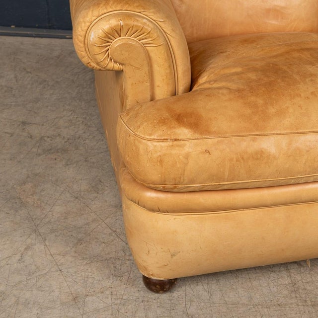 Vintage Italian Tan Leather Chairs by Poltrona Frau, 1970, Set of 2 For Sale - Image 15 of 18