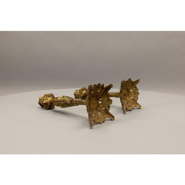 French Art Deco Bronze Candlesticks with Marabou Storks, 1930s, Set of 2 For Sale - Image 11 of 18