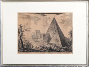 Veduto Del Sepolero Di Cajo Cestio, Giovanni Battista Piranesi Etching