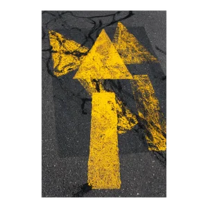Contemporary Photography Print, Large Graphic Urban Abstract Artwork, 'This Way' 30 X 45" Art Print