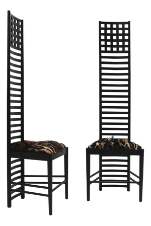 Mid-Century Modern Model 292 Hill House 1 Chairs in Ashwood by Charles Rennie Mackintosh for Cassina, Italy, 1960s, Set of 2