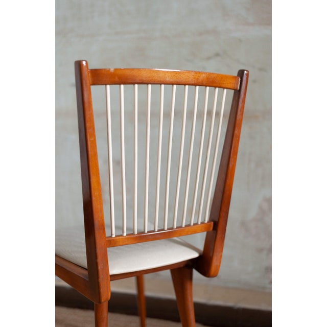 1950s Vintage Lacquered Wooden Chairs, 1950s, Set of 6 For Sale - Image 5 of 10