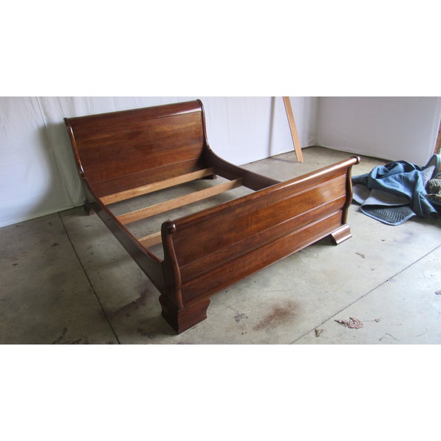 Item: Stickley Bed Details: Signed Stickley Great Designer Look/Quality Piece Great Design/Sleigh Bed Cherry Amazing...