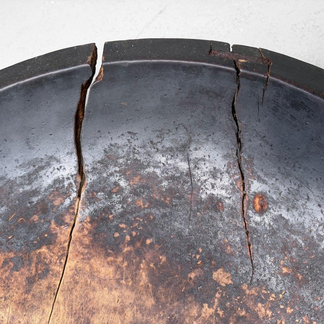 Antique Japanese Wooden Kibachi Bowl, 1900s For Sale - Image 5 of 10