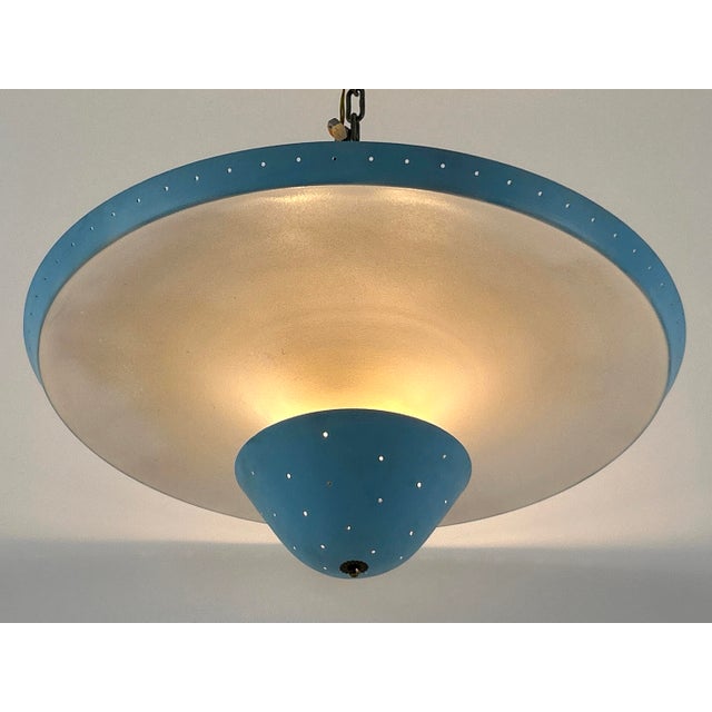 White Large Mid-Century Ceiling Lamp or Pendant Light, Germany, 1950s For Sale - Image 8 of 18