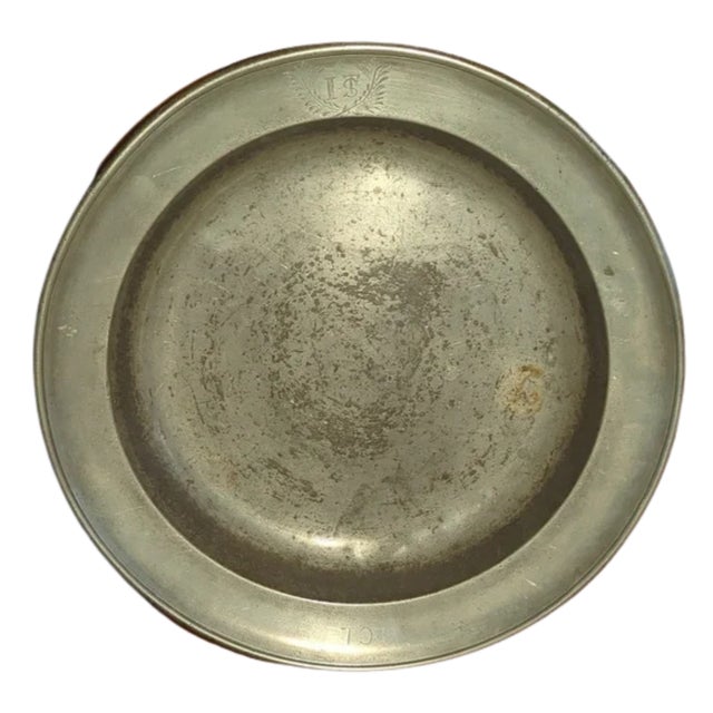Add a touch of authentic European history to your space with this 18th–19th century German Feinzinn pewter plate, complete...