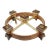 Artisan-Crafted Large Round Wooden Tabletop Candle Holder Centerpiece by Douglas Groll For Sale