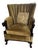 Vintage Channel-Back Armchair For Sale