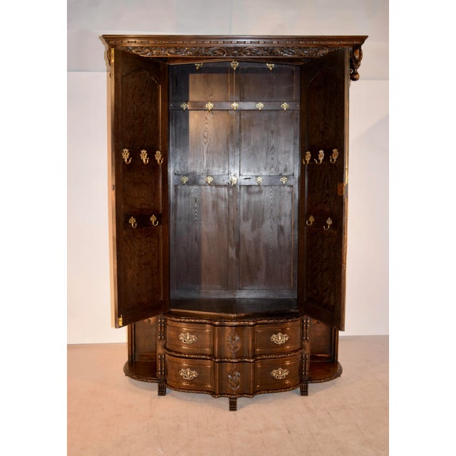 Late 19th Century English Wardrobe, Dated 1897 For Sale - Image 9 of 11