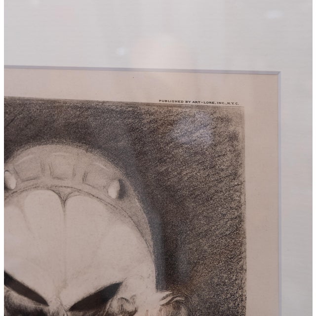 1900 - 1909 Geo Wotherspoon, Gossip and Satan Came Also, 1900, Paper, Framed For Sale - Image 5 of 8