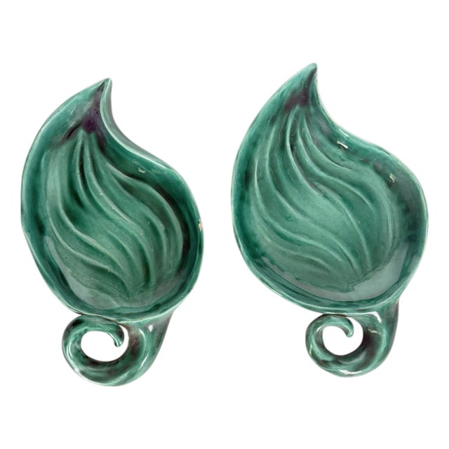 Ceramic Relish Dishes, France, 1960s, Set of 2 For Sale