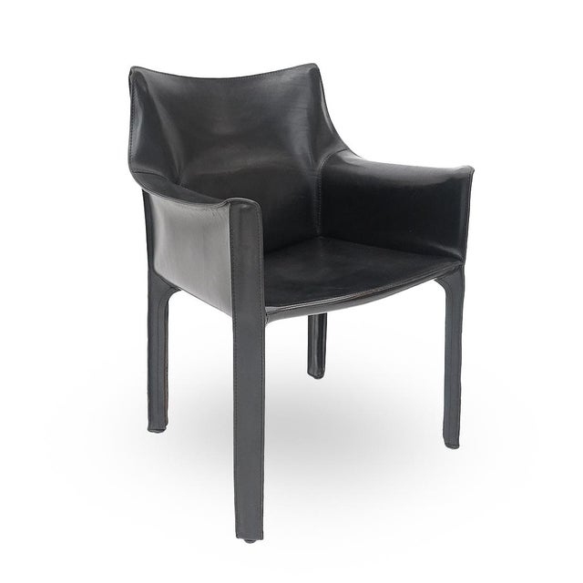 Metal CAB Armchairs by Mario Bellini for Cassina, 1970s, Set of 2 For Sale - Image 7 of 15