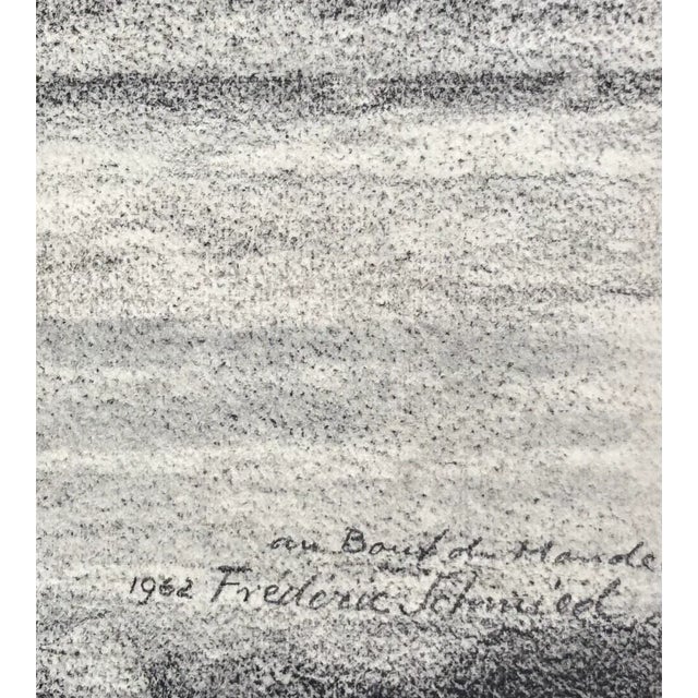 Modern Frédéric Schmied, Bout-du-Monde, Geneva, 1962, Pencil on Paper For Sale - Image 3 of 6