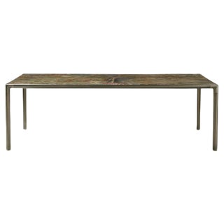 Frame Emperador Marble Dining Table For Sale