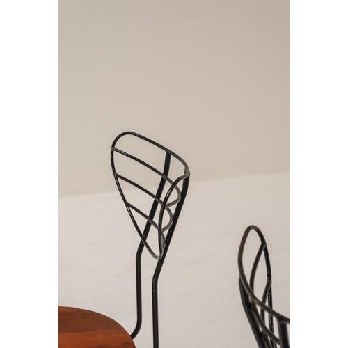 Radar Dining Chairs by Willy Van Der Meeren for Imexcotra, 1950, Set of 6 For Sale - Image 4 of 13