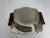 Mid-Century Modern Mid-Century Japanese Serving Dish Tin With Wooden Handles For Sale - Image 3 of 7