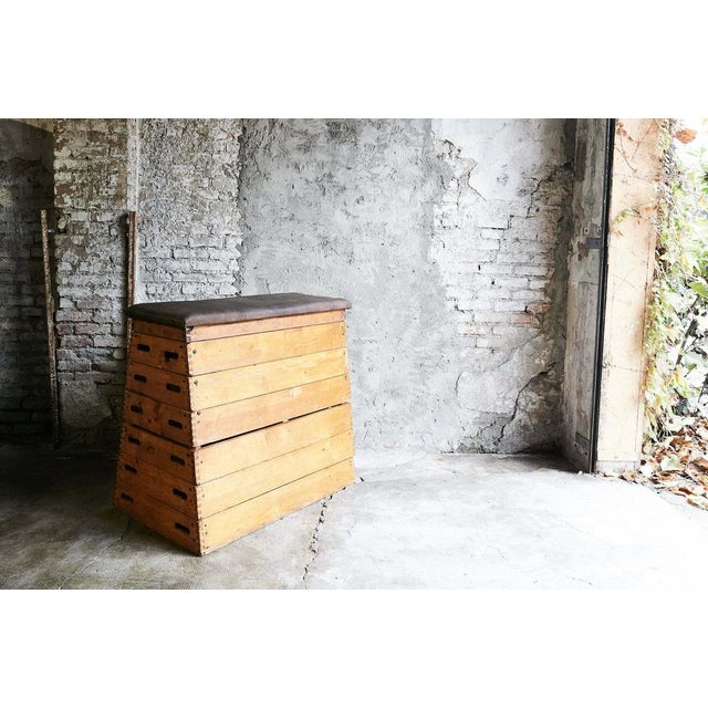 Gymnical Plinth in Beech For Sale - Image 3 of 4