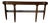 Large- French Art Deco Empire Style Mahogany & Green Marble Top Two-Tier Demilune Console Table For Sale