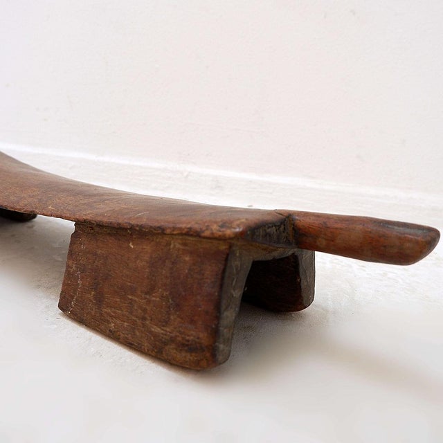 Antique Carved Wood Stool, 1900s For Sale - Image 6 of 11