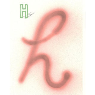 David Hockney, H from Hockneys Alphabet, Lithograph, Framed For Sale