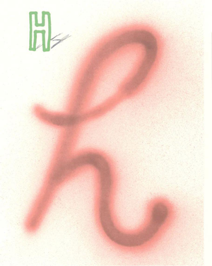 David Hockney, H from Hockneys Alphabet, Lithograph, Framed