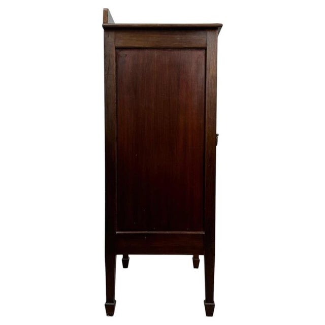 2000 - 2009 Antique Early 20th Century English Inlaid Mahogany Cabinet For Sale - Image 5 of 13