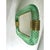 Green Torchon Picture Frame in Murano Glass and Brass by Simoeng For Sale - Image 6 of 9