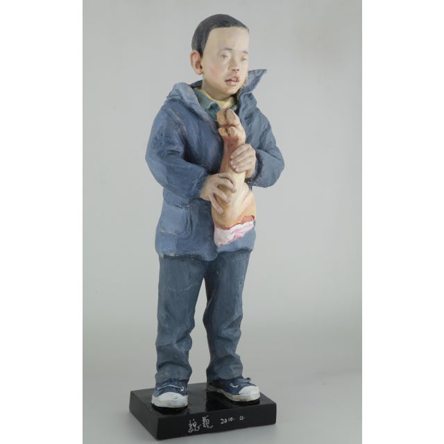 Original rare unique sculpture by chinese social artist wei yi artist: wei yi (魏艺) title: yang dongxing (杨东兴) series:...
